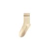 Female Spring and Autumn New Casual Stripe Sweat Absorption Breathable No Bone Anti Pilling Long Tube Cotton Socks