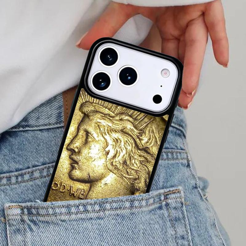 Switzerland Fine Gold Phone Case for iPhone 17ProMax 12 13 14 15 16e 17 Pro Max Plus Air Cover
