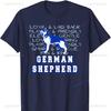 Dogs Owner German Shepherd Dog Breed Animal Gift Cotton T-shirt Graphic T Shirts  Clothing Shirts for  Vintage Tops Unisex
