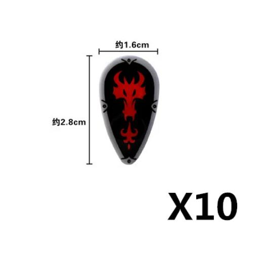 MOC Medieval Military Figures Weapons Building Blocks Knight Soldiers Shield Vest Armor Sword Ax Spear Bricks Toys Children