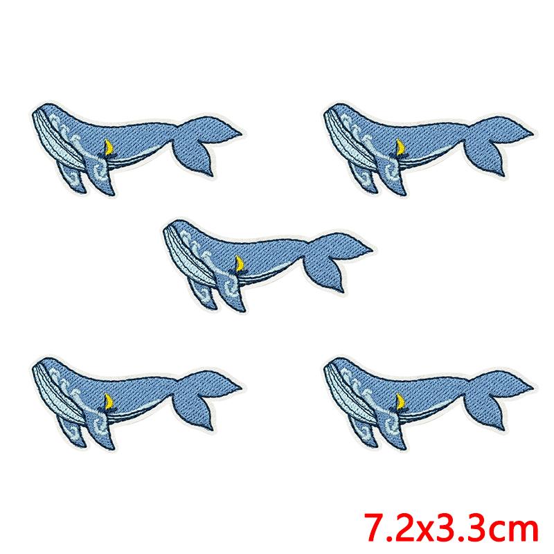 10pcs Lots Summer Wave Slippers Embroidered Patches On Clothes Shell Coral Patch Iron On Patches For Clothing Hats Jackets Diy