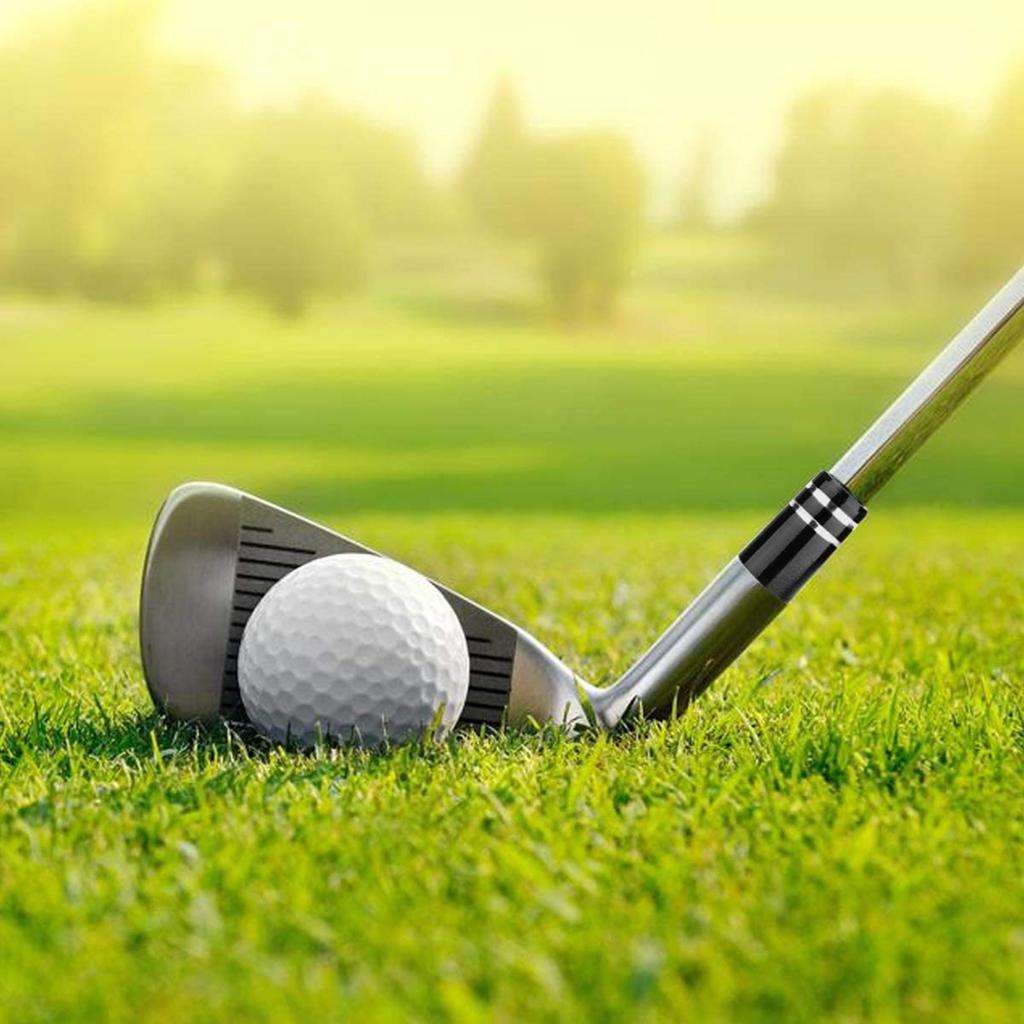Schwarzes Kunststoff-Golfschlägerhülse-Kappen Ersatz-Golfschläger-Schaft Zubehör-Kit 19x13,6x9,5mm Tip-Größe 0,370 Golf-Kappen