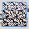 Light And Thin Printed Small Square Scarf Women'S Literary Flower Neck Protection Windproof Scarf Fashion Decorative Bag Headband Scarf Silk Scarf
