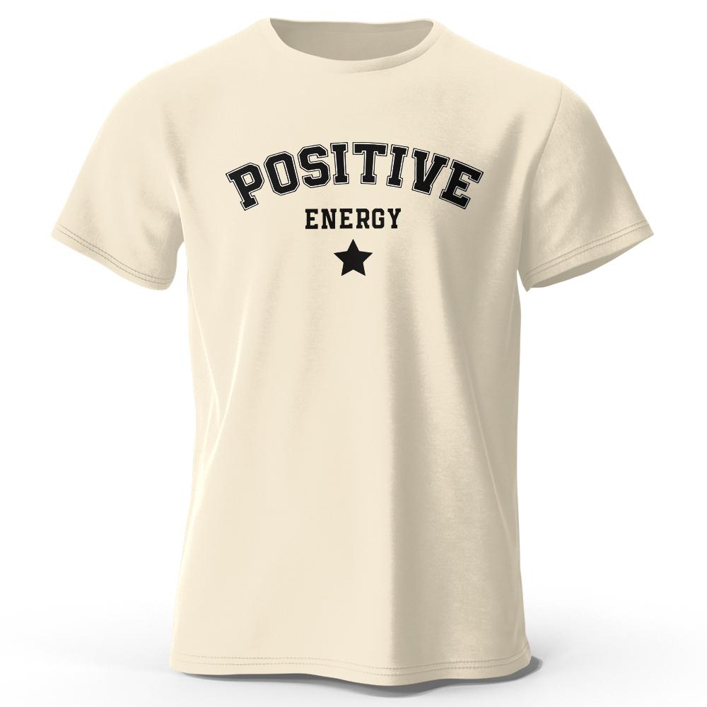 Men's Positive Energy Tees and T-Shirt: Trendy Urban Streetwear for a Stylish Summer Look