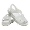 Crocs Versatile Simple Slip-Resistant Durable Breathable Lightweight Sandals Kids Sandals Silver 209836-0IC