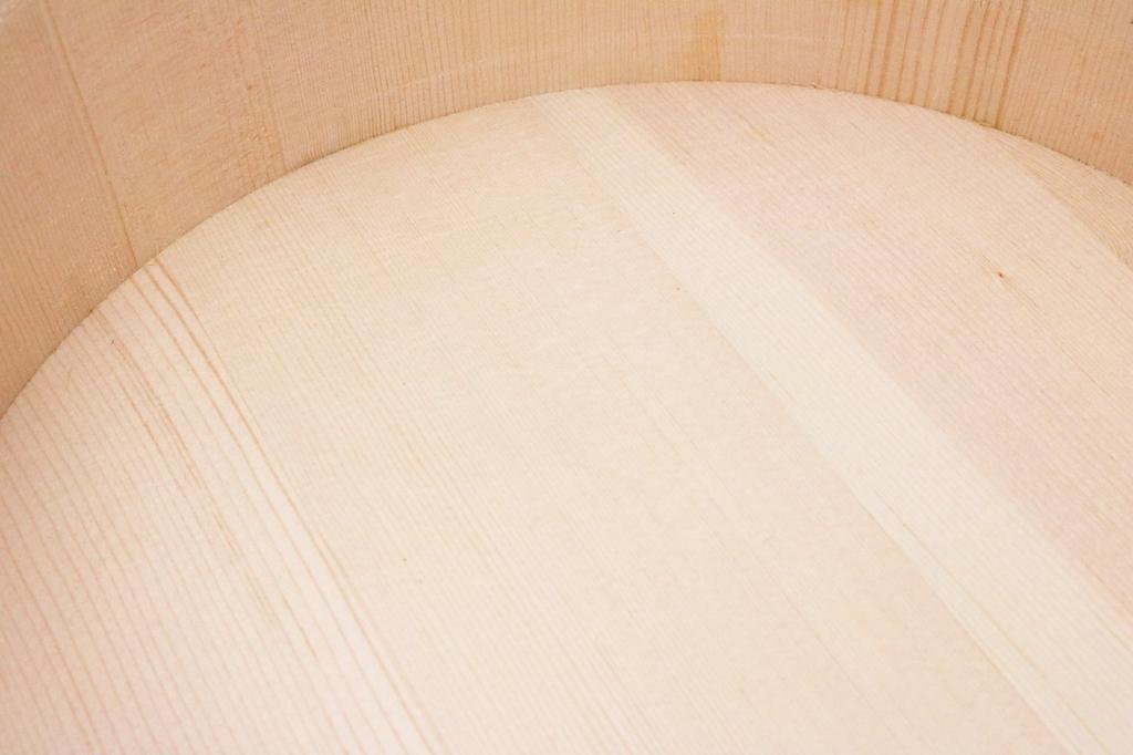 Ichihara Woodworks Sushi Sushi Oke Durchmesser 27cm x Höhe Beige Handgerolltes Set, (27cm, 3-go Fassungsvermögen), P-Hoop, 8,2cm,