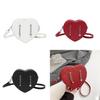 Pu Heartshaped Crossbody Bag With Crocodile Pattern For Daily Use