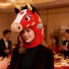 Horse Head Hat 2026 Year of the Horse Plush Headwear Photo Booth Headgear for Adults Stage Performance Content Creators Themed