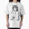 Neko Girl Smoke Oversized T-Shirt