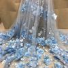 With Beads Embroidery Lace Fabric 140cm*1 Yard Clothing Sewing Fabric  Wedding Dress Applique
