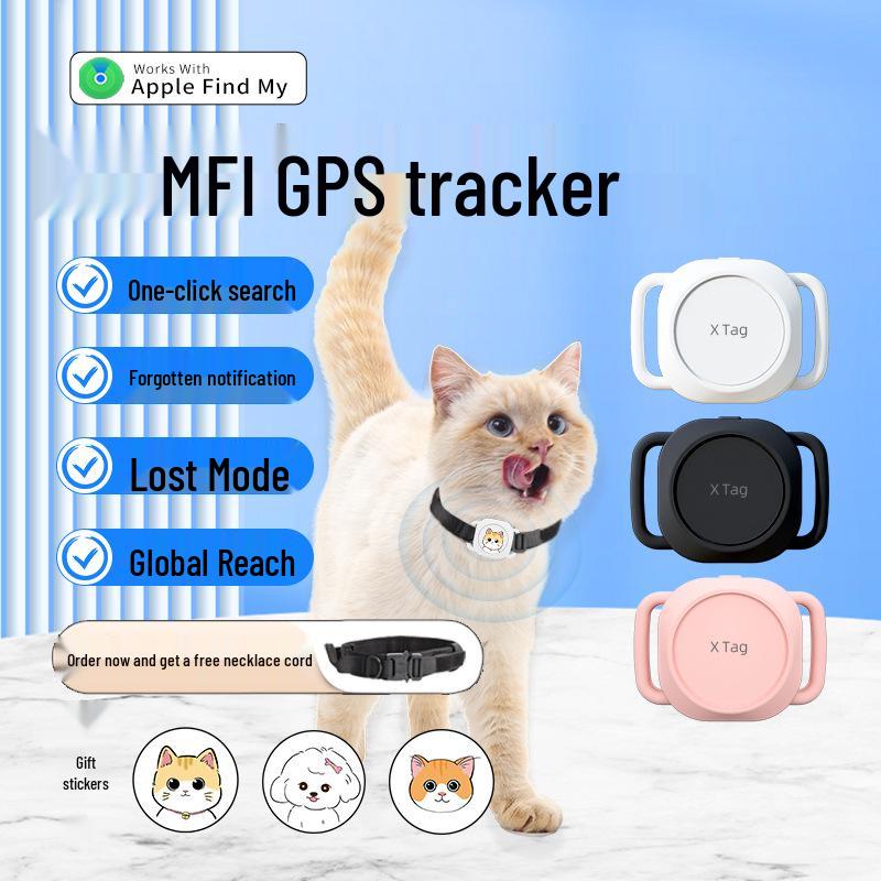 AirTag Haustier-Tracker: Bluetooth GPS Halsband für Katzen & Hunde