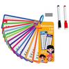 15Pcs/set Math Addition Subtraction Multiplication Division Card Reusable Practice Card for Kids Learning Early Education Toy