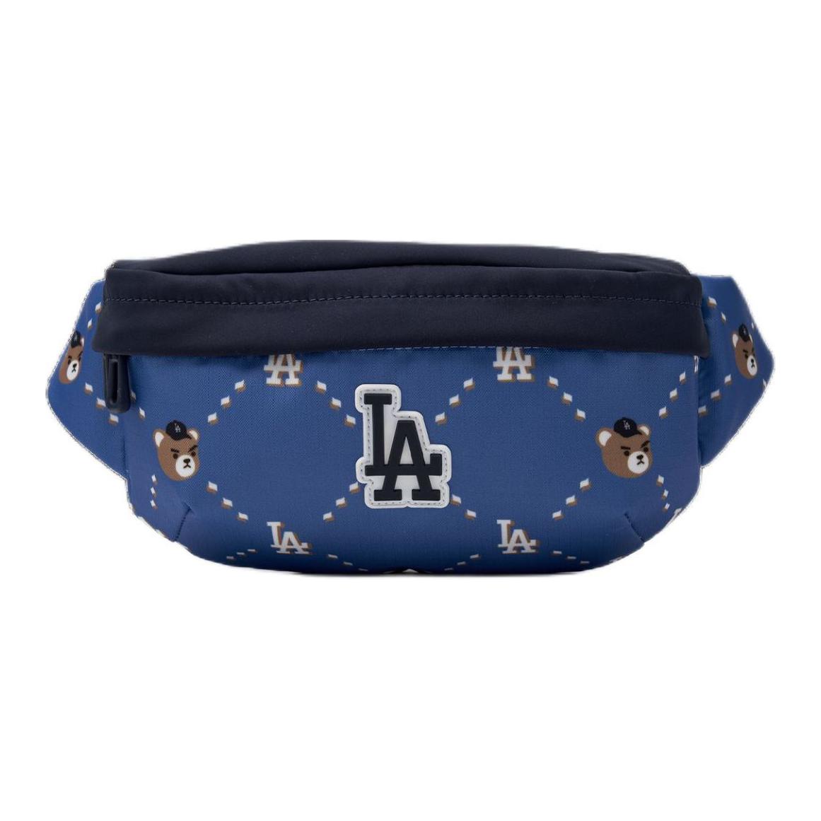 MLB LA Dodgers 25FW Simple Versatile Fashion Waist Bag Unisex Waist Bag Blue 7AHSC015N-07NYS Blue