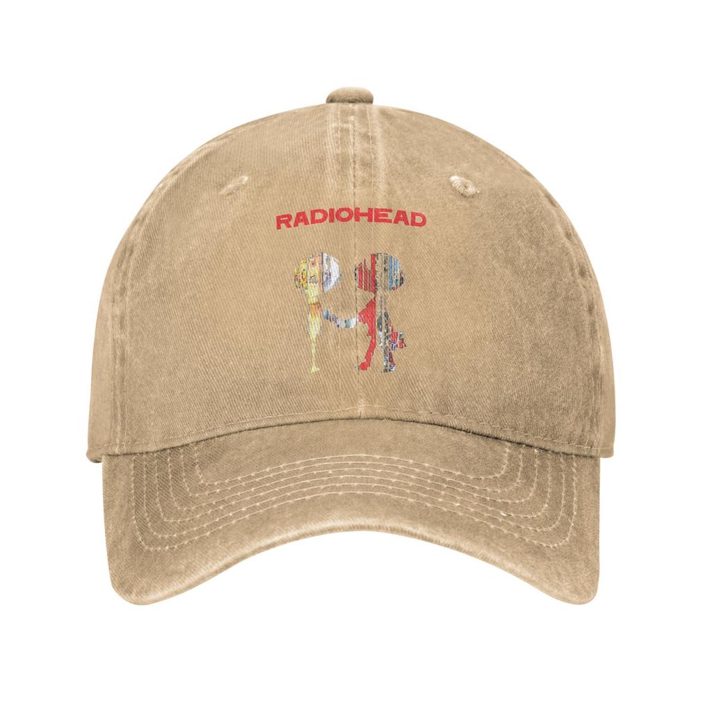 Radiohead groupe de musique rock Casquettes imprimées Pour Unisexe Coton Chapeau de camionneur Vêtements de loisirs Casquette de baseball Ajustable