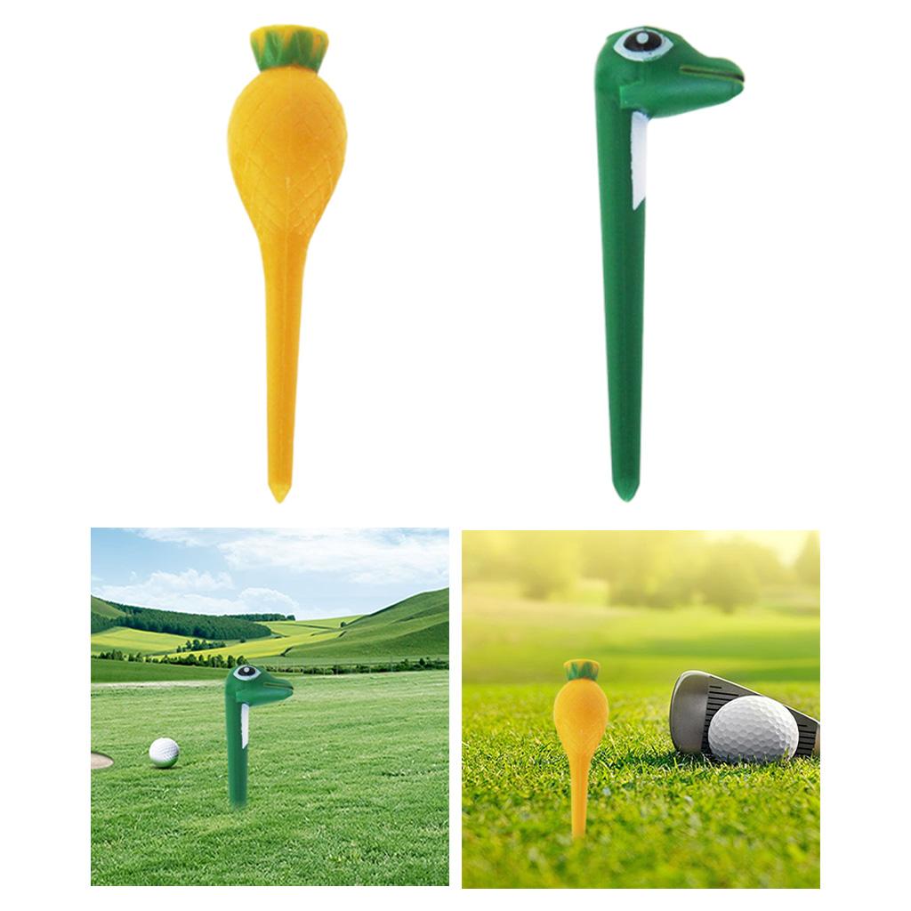 1pc golf professional tees 70mm/2.76inch Yellow/Green Tool Nail for Accessories - Fruit