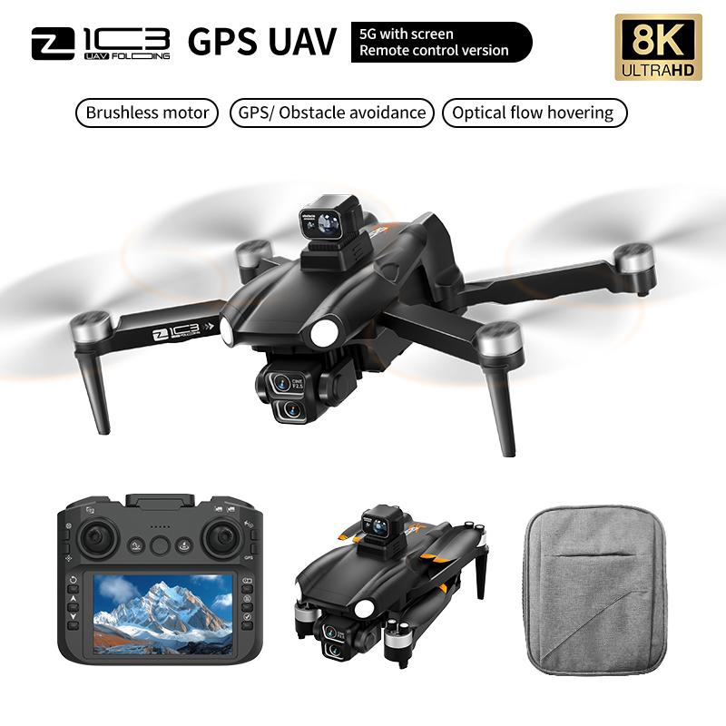 2026 New GPS Z103 Drone 360° Obstacle Avoidance Professional 8K Three Axis Self Stabilization HD Camera Brushless RC Folding Quadcopter Toy Gifts