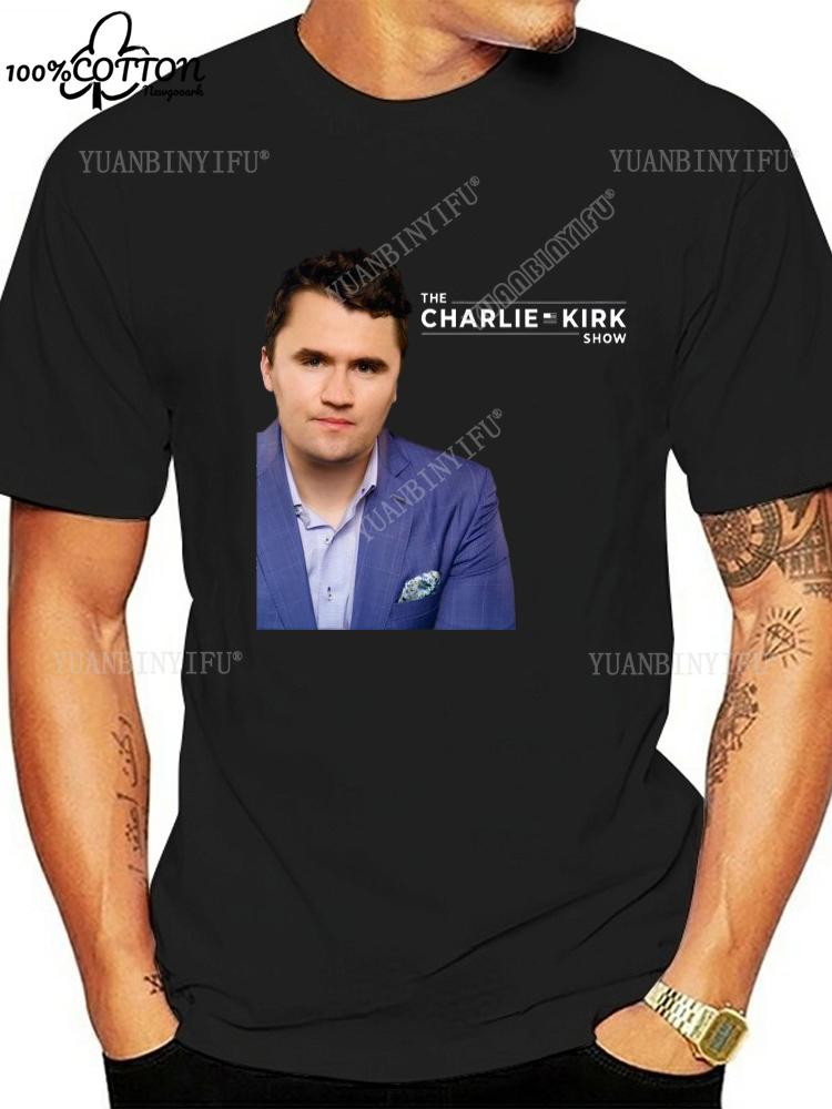 New Arrival FREEDOM Charlie Kirk Printed T-shirt Loose 100%Cotton Leisure Unisex Shirt  Hot Product S-6XL