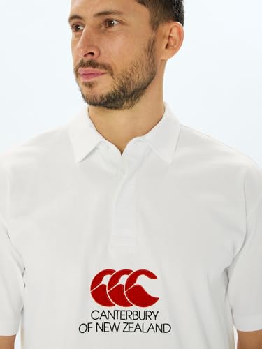 Canterbury Heavy Rugby Shirt, Unisex, White, Size XL