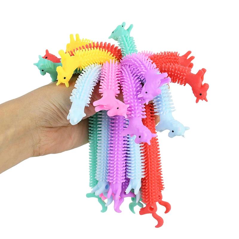Stretch Cord Fidget Toy, Colorful Sensory Worm Fidget Stretch Toy, Relieve Relaxation Anxiety Stress Party Unicorn Gift