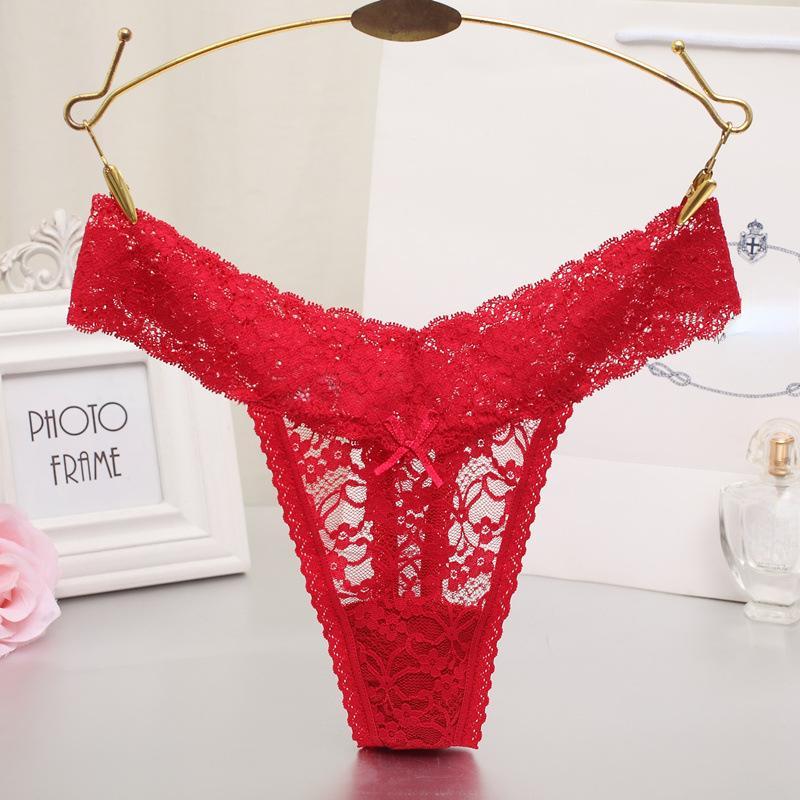 Sexy Lace Underwear for Women Traceless Low Waist T-panties Plus Size High Elasticity Thong