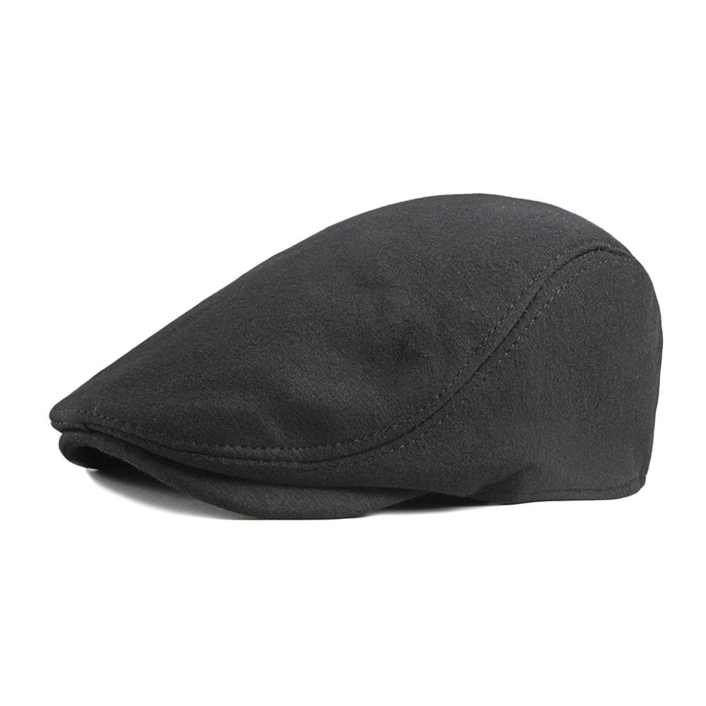 Fashion Soft Beret Hat Casual Retro Painter Hat Adjustable Solid Color Driver Flat Caps Men Women
