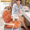 Desk Chair Cushion Non-Slip Rocking Seat Cushion Office Chair Pad Dorm Seat Cushion with High Back Support Soft Seat Pad with Ties for Office Car