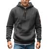 Boys' Fashion Solid-Color Pullover Hoodie With Round Neck