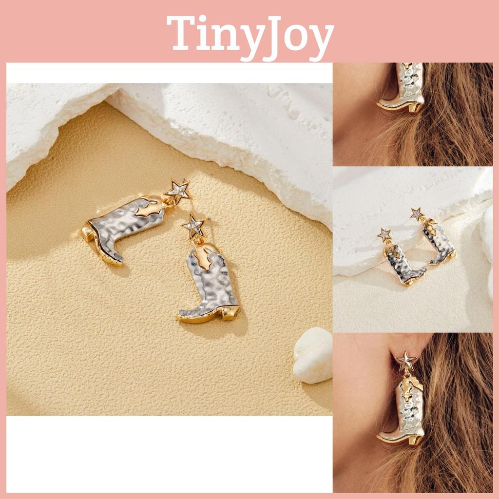 Eye Retro Catching Five Pointed Star Alloy Earrings Ideal For Trendy Women