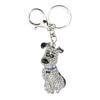 Cute Dog Shape   Rhinestone Keychain Sparkling Bag Handbag Pendant for Women Girls