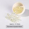 50 Pcs/lot Colorful Glass Crystal Bead AB Color Faceted Shiny Water Drop Bead for Jewelry Making DIY Necklace Earrings Accessory
