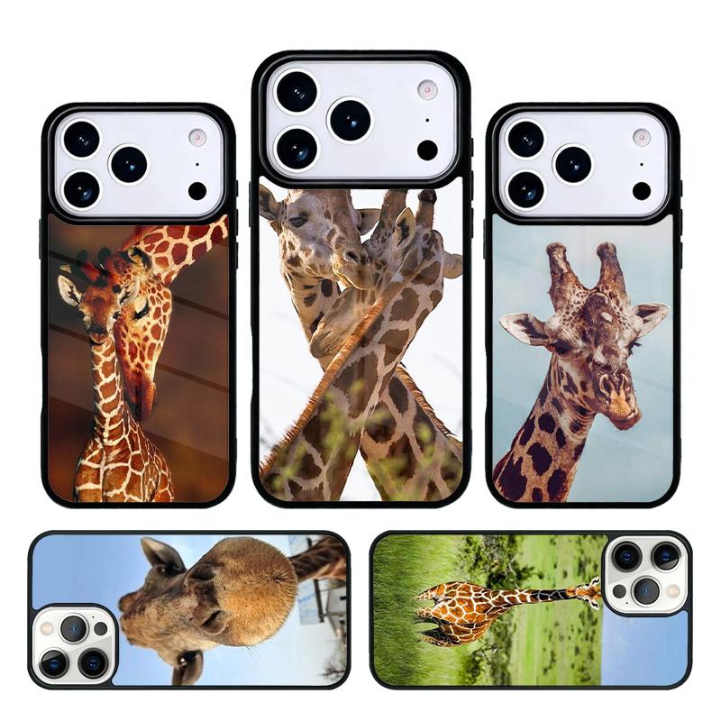 Zoo Animals 1 Giraffe Phone Case For iPhone 17 AIR 16 Pro Max 15 14 Pro 11 12 13 Shockproof Silicone Cover