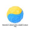 Pet Toy - Two-color Bone Imprint C-shaped Ball Sound-producing Ball - Durable and Chewable Toy for Puppies - Small Dog Toy Ball