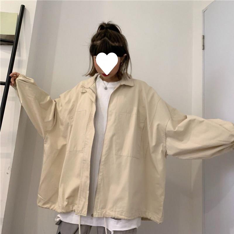 2025 Women's Autumn Loose Trench Coat: Trendy Korean BF Style Workwear Jacket