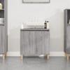 VidaXL Sink Cabinet Sonoma Grey 58x33x60 Cm Engineered Wood 821258