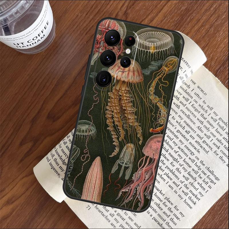 Magische Qualle Handyhülle Für Samsung Galaxy S25 S24 S23 S22 S21 Ultra S9 S10 S20 Plus FE Funda Hülle Schale