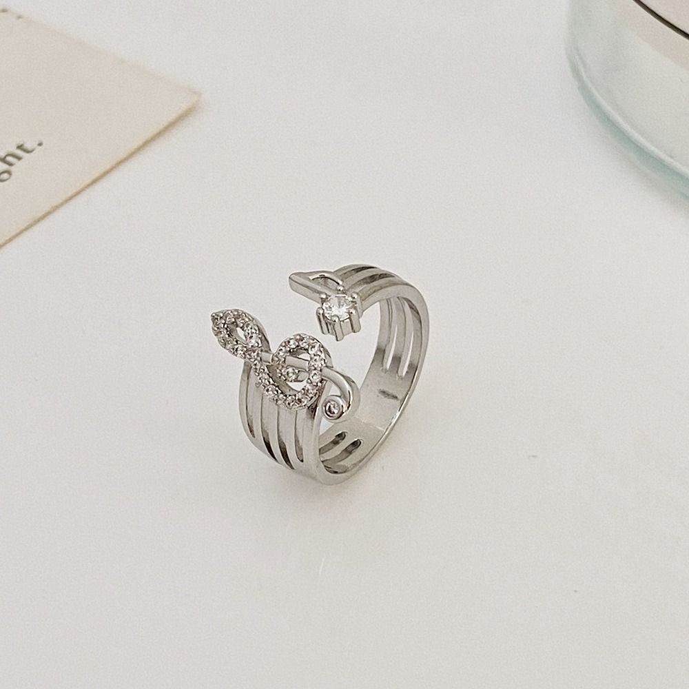 Korean Style Rings Jewelry Accessories Finger Buckle Women Jewelry Music Note Rings Geometric Rings