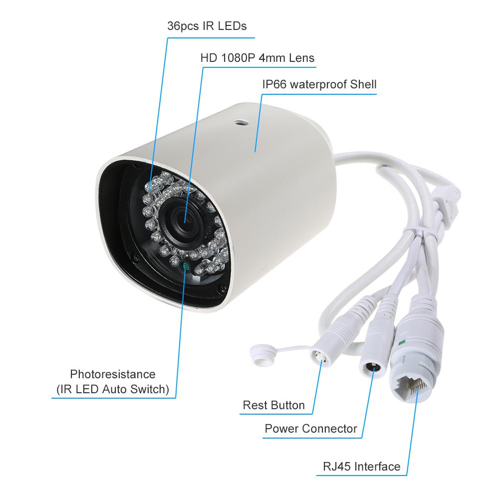 Buy 1080p Hd Bullet Camera Weatherproof Ip Camera Wireless Wifi Built ...