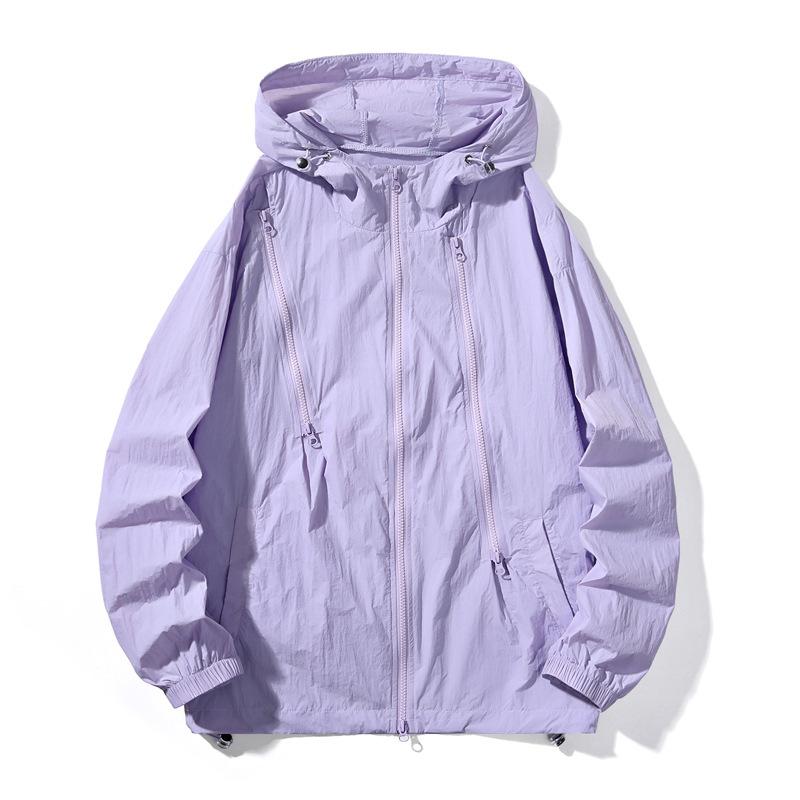 Pár Ochranné oblečení proti slunci, Lehké a prodyšné, Oblečení na kůži odolné proti UV záření, Jednobarevná ochranná trička proti slunci, Venkovní ochrana