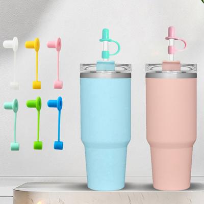 6ks silikonový kryt na brčko Opakovaně použitelné příslušenství na brčko Prachotěsná víčka na špičky Potravinářské Snadno čistitelné víko krytu na brčko pro skleničky