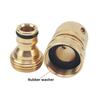3/4 Inch Thread Brass Quick Connector Anti Leak Sturdy Construction Garden Hose Quick Connector Quick Release