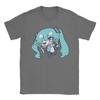 Hatsunes Mikus Vocaloid TShirts for Men  Casual Cotton Tee Shirt Round Collar Short Sleeve T Shirts Summer Clothing