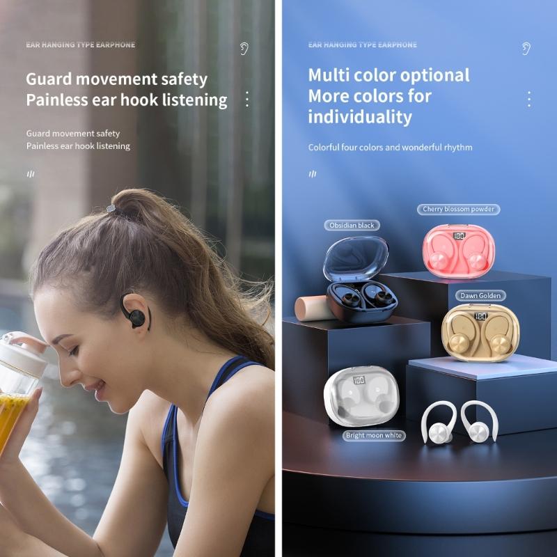 Q36 Wireless Bluetooth-compatible 5.3 Earphones LED Power Display True Stereo Headphones Touch Control In-Ear Earbuds for Outdoor