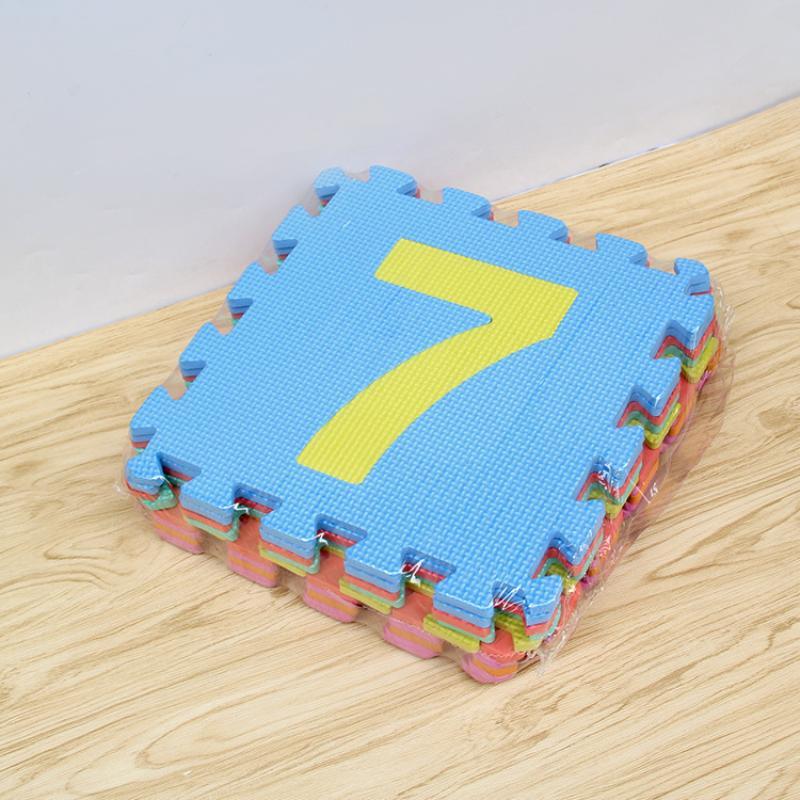 Non Toxic Pe Foam Puzzle Play Mat With Educational Alphabet Number Patterns For Baby Crawling Kids Playroom Activity