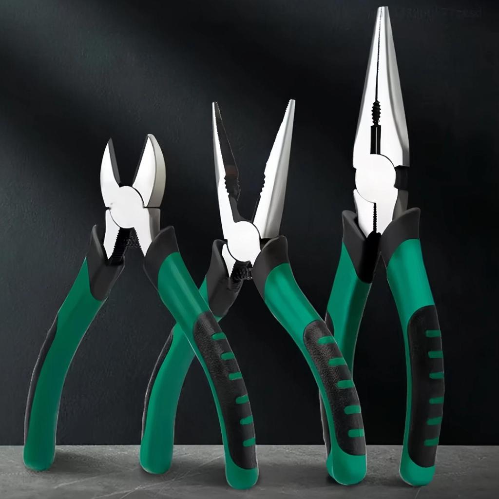 6/8inch Needle Nose Pliers Multifunctional Diagonal Pliers Hardware Tools Universal Wire Cutters Industrial Electrician Pliers