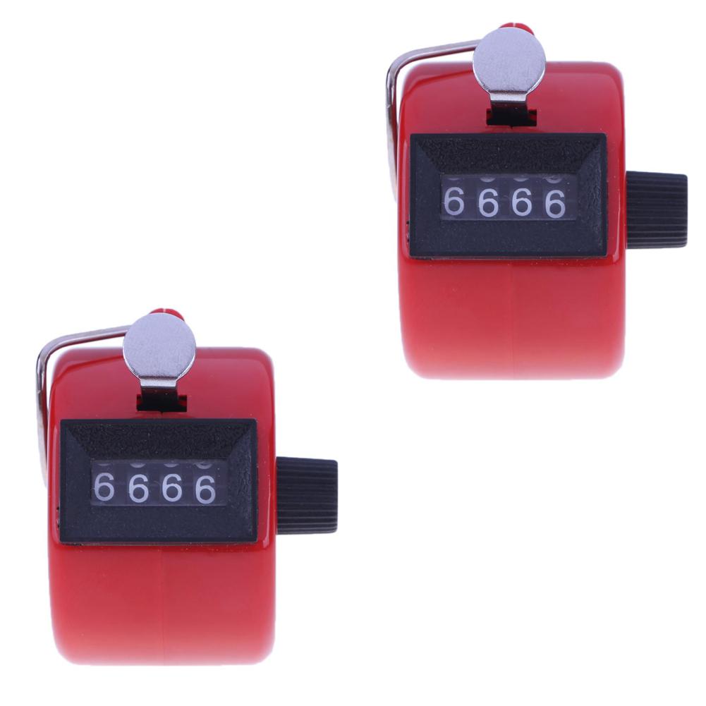 4 Digit Number Hand Held Tally Counter Digital Golf Clicker Manual Training Counting Counter Digit Mechanical Counter