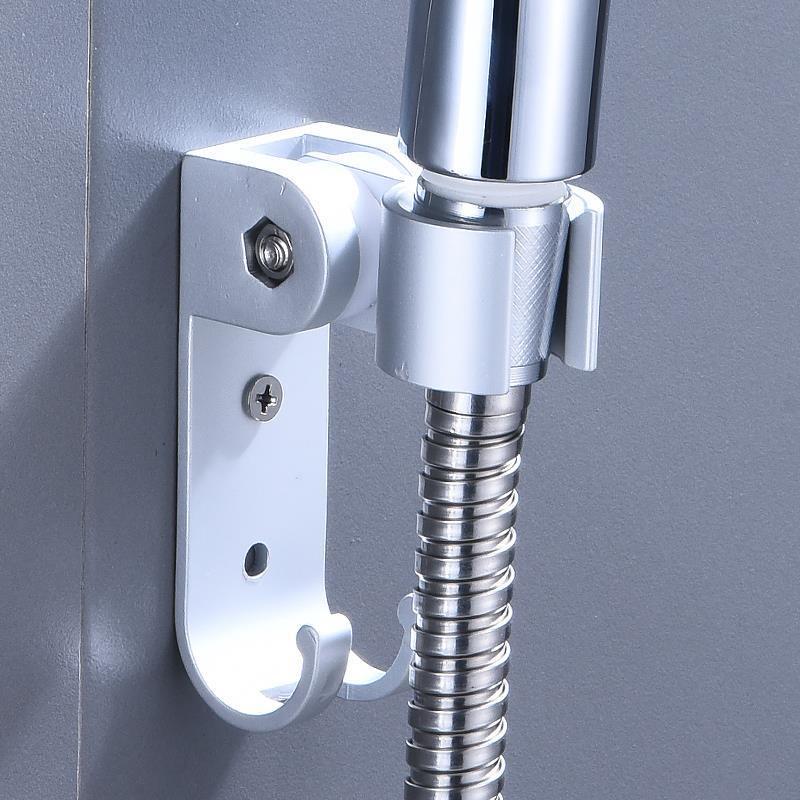 Punch-Free Adjustable Shower Head Holder - Wall-Mounted Bathroom Fixture