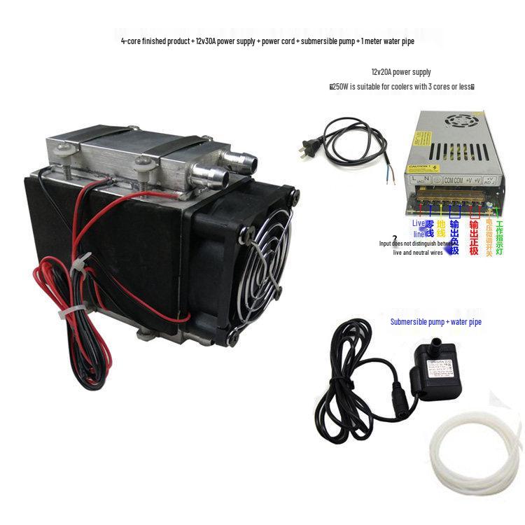 DIY 12V Semiconductor Cooler Kit: Compact Air Conditioner & Electronic Cooling Chip for Refrigeration
