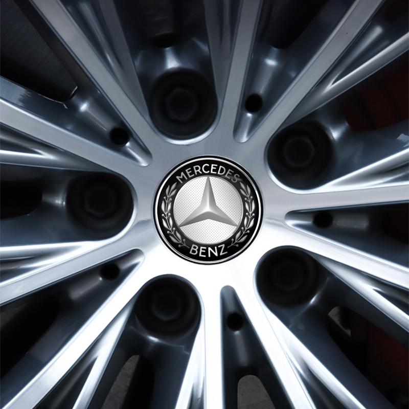 4Pcs Car Wheel Center Hub Cap Car Rims Dust-proof Cover Hubcaps For Mercedes-Benz AMG GLC GLK W211 W221 W220 W163 W164 W203 W204 A B C E S SLK Class
