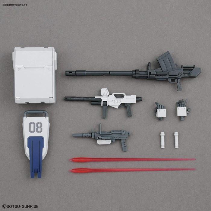 BANDAI SPIRITS HGUC Mobile Suit Gundam 08th MS Team Ground Combat Gundam 1/144 Scale Color-Coded Plastic Model Kit, Multicolor (1 Kit)