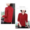 Women's New Stitched POLO Collar Button Fashion Solid Color Versatile Casual Long Sleeve Top